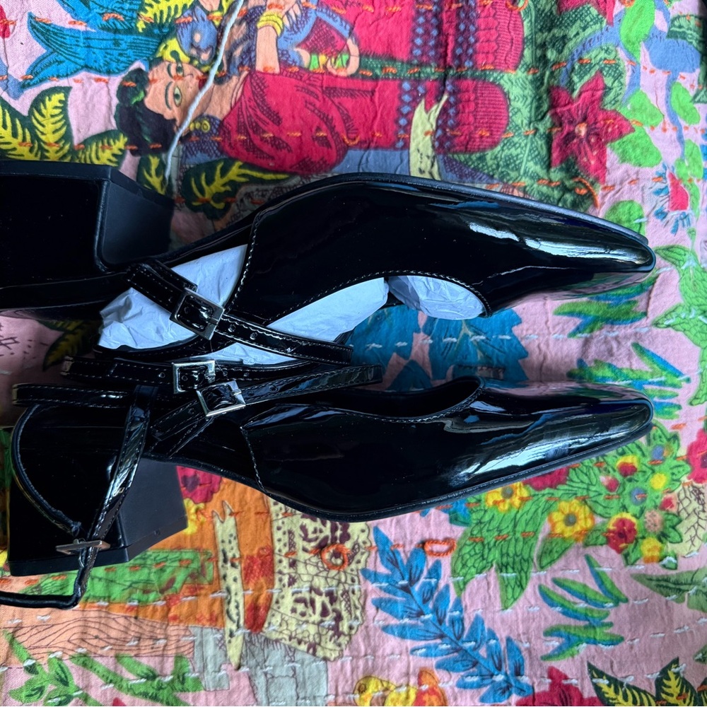 Elegant Black Patent Leather Heels